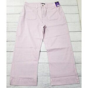 Buffalo David Bitton Hih Rise Soft Stretch Crop Pants Womens Size 14/34 Lilac  W